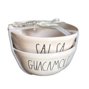 Rae Dunn SALSA GUACAMOLE Bowls